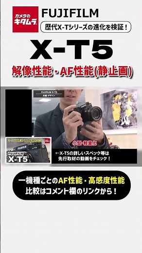 富士フイルム X-T5の性能を検証！【カメラのキタムラ動画】#shorts