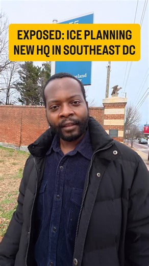 🚨‼️EXPOSED: ICE PUTTING NEW HQ IN SOUTHEAST DC This is the site in Southeast D.C. where ICE wants to build a new headquarters. While still in its planning phase, reports say this will be the new home base from which ICE will systematically terrorize and brutalize immigrant communities in here D.C. and nationwide. The very last thing Southeast D.C. needs is more police - to say nothing of a massive secret police headquarters. The working-class Black communities here in Congress Heights have been