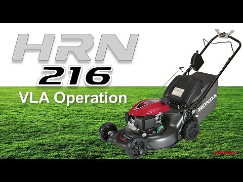 Honda HRN216 VLA Lawn Mower Operation