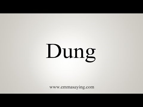 How To Say Dung