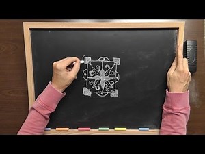 Drawing Mandalas on a Chalkboard for ASMR Relaxation & Sleep