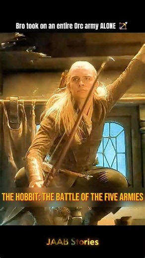 Legolas Took on an ENTIRE Orc Squad Alone 🏹 | The Hobbit #shorts #movie