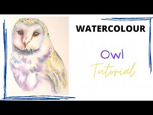 WATERCOLOUR BARN OWL TUTORIAL | Watercolor Tutorials | Step By Step