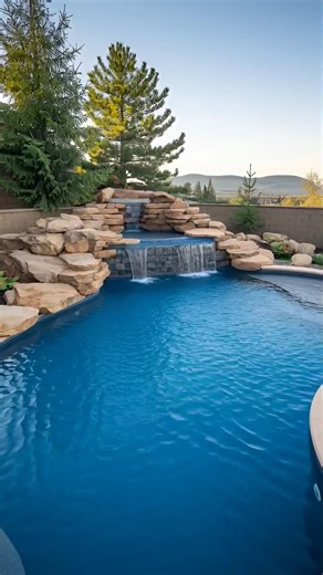 Luxury Backyard Pool Transformation | Waterfall Build Timelapse