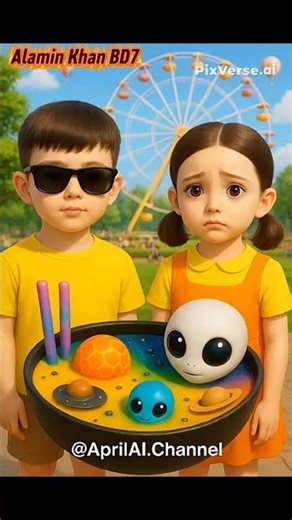 “Cosmic Candy Adventure: Alien Transformation in 4K!”