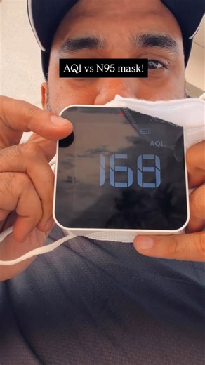 AQI = Temperature | AQI vs N95 Mask