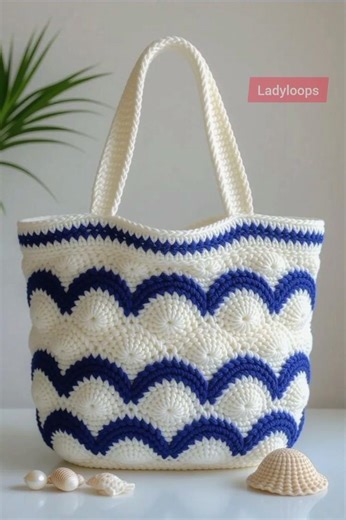 Beautiful Tote Crochet Bags Collection #ladyloops #crochetbag #bag #crochet