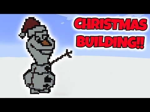 BUILDING OLAF IN MINECRAFT!!