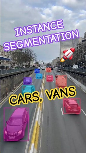 Traffic Instance Segmentation #shorts #ai