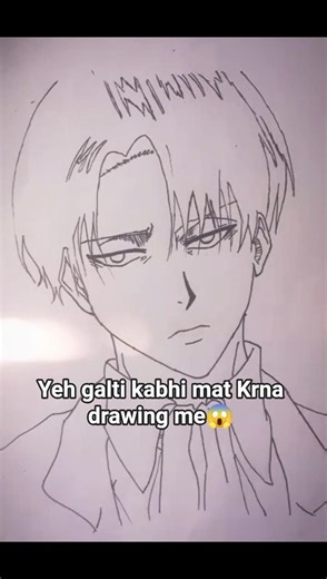 how to draw levi Ackerman 🔥 #viral #leviackerman #attackontitan #levi #shorts #drawing #draw #art