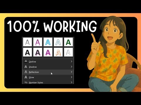 How To EASILY Create Reflection Of Text In Microsoft Word