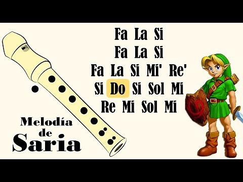 🔰 COMO TOCAR la canción de ZELDA en Flauta Dulce 🎶 Tutorial con Notas de la Melodia, Ocarina of time