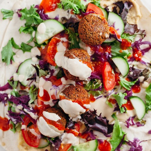 540K views · 3.8K shares | How To Make A Classic Falafel Wrap 陵 Did you know we have a cookbook?  sovegan.co/cookbook | So Vegan | Facebook