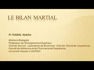 Biochimie clinique II - Bilan Martial (Fer) [FMPC]