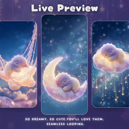 Dreamy Live Wallpaper Set • Animated Phone Background Pack - Etsy Australia