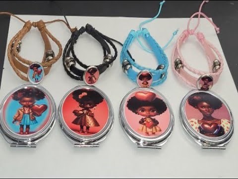 How-To sublimate on a Compact Mirror and a Bracelet