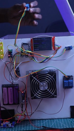Esp32 base solar power cooling system #esp32 #arduino #smartindiahackathon
