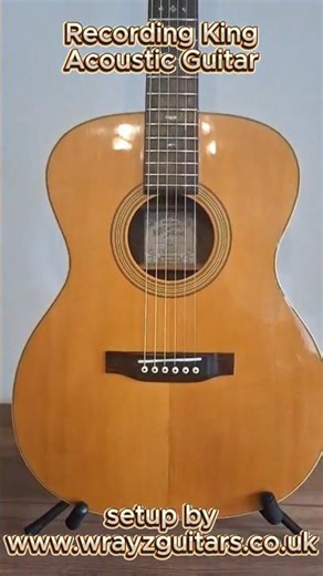 Acoustic Recording King Guitar Setup 🎶 Playability & Tone Unlocked #guitar #guitarist #acoustic