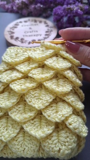 How to crochet crocodile stitch #crochetreels #crochetstitch #crochetpattern | Crochet & Crafts Therapy