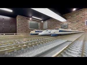 TOMIX 700系 0番台 新幹線 カモノハシ 走行シーン パンタスパーク 前面展望 Full HD