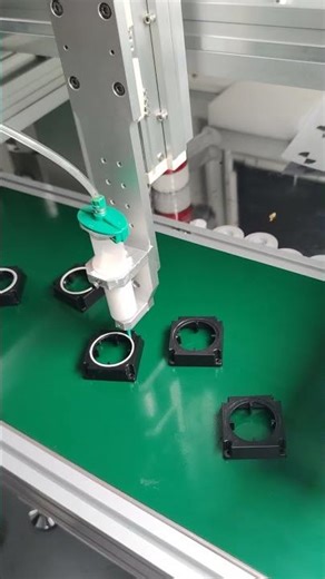 Automatic Glue Dispensing Machine #machine #adhesive #dispensingmachine #visionsystem