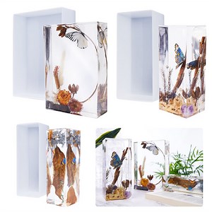 Rectangle Silicone Mold for Resin Casting | Preserving Flower Molds