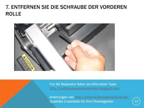 Tauschen Sie selbst das Band Ihres Laufband