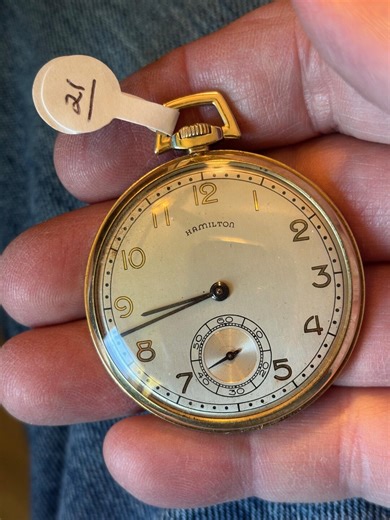 Pocket Watch ~ Runs ~ Hamilton ~ Presentation Watch ~ I Cannot Get the Back Open? - Etsy