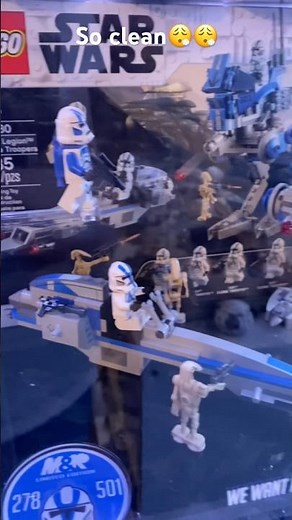This Lego Star Wars 501st Clone Trooper Battle Pack Display Makes The Set 100x Better! #lego501st