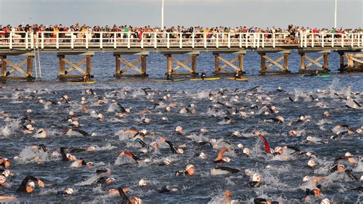 Shark protest greets swimmers at Cottesloe beach