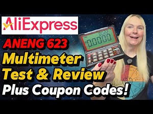 AliExpress Aneng 623 Folding Multimeter Review & Test Plus Coupon Codes!