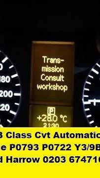 Repair Mercedes a class b class transmission consultant workshop p0722 y3/9b5 p0793 0794 0720 722.8