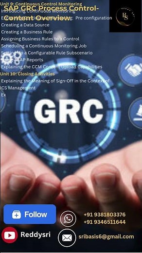 SAP GRC Process Control Explained in 30 Seconds #SAPGRC #TechShorts #YouTubeShorts #ShortsFeed #pc