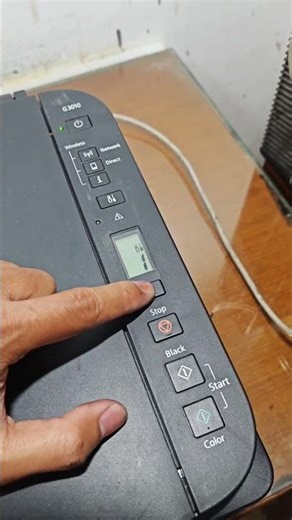 Power Ink Flush Printer Canon G2010 #inkflush #youtubeshorts #tipsandtricks #canon #tutorial