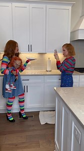 who loves Chucky?? 😱😅 #BehindTheScenes #chucky Taylor Red TV Taylor Red Show | Taylor Red