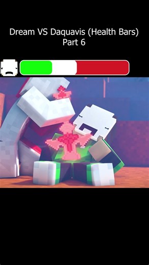 Dream VS Daquavis pt. 6 (HEALTH BARS) #dream #minecraft #daquavis #animation #memes #shorts