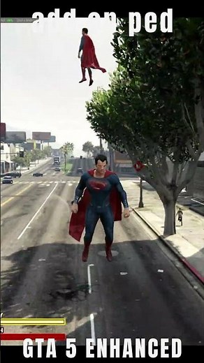 💥 How To Install & Add Superman Addon Ped in GTA 5 Mods #Shorts