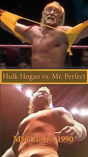 Hulk Hogan vs. Mr. Perfect MSG 1990 #WWE #shorts #wrestling