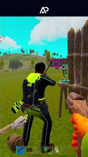 trolling noobs with cheats.. 😂 #gaming #rust #rustcheating