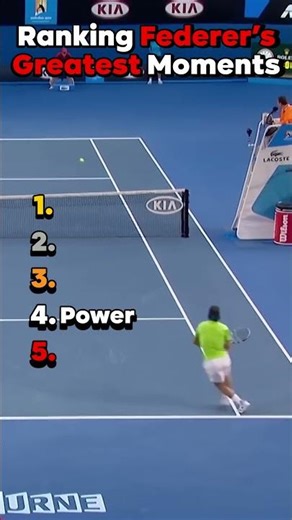 Top 5 Roger Federer Moments 🎾🐐 #tennis #insane
