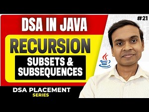 Subsets & Subsequences | Power Set | LeetCode 78 | Recursion in java | DSA in Java Full Course #21