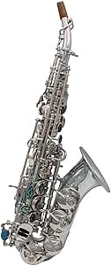 Eastern music Yani style full silver plated Curved Soprano Saxophone soprano sax
