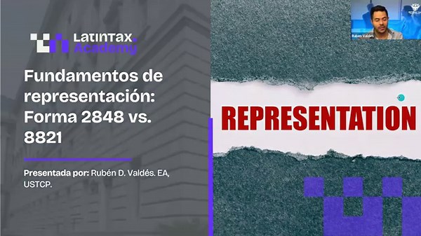 Fundamentos de representación: Forma 2848 vs 8821