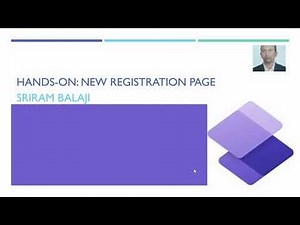 20. Hands-on Tutorial: New Registration Page in Power Pages