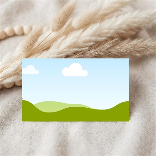 Baby Shower Insert Card Mockup 3.5x2, Canva Template + JPG, Boho Place, Thank You Cards - Etsy