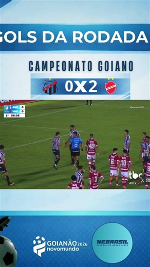 Gols da partida entre Anápolis 0x2 Vila Nova, jogo de ida das quartas de finais. 🎥 Imagens: TBC