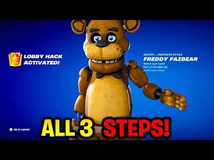 HOW TO UNLOCK FREDDY FAZBEAR SKIN IN FORTNITE!