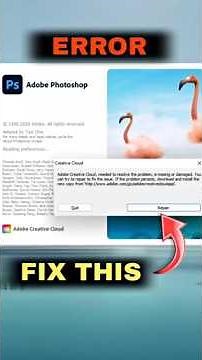 Creative Cloud Error Fixed in Seconds! #creativecloud #error #fix #photoshop