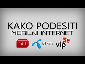 AT - Ručno podešavanje mobilnog interneta