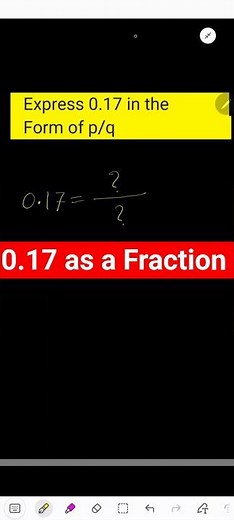 Convert 0.17 to Fraction in Simplest Form | High School Math Made Easy for US Students